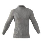 پلیوربافت مردانه طوسی