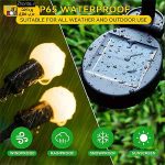 چراغ خورشیدی باغچه مدل گل شب تاب