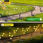 چراغ خورشیدی باغچه مدل گل شب تاب