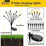 چراغ خورشیدی باغچه مدل گل شب تاب