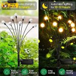 چراغ خورشیدی باغچه مدل گل شب تاب