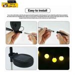 چراغ خورشیدی باغچه مدل گل شب تاب